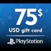 Play Station PSN Card 75$