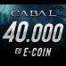 Cabal Online 40000 eCoin Epin