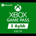 Microsoft Xbox 3 AYLIK Game Pass