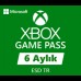 Microsoft Xbox 6 AYLIK Game Pass